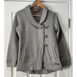 Merrell Women's XS Sweater Knit Full Zip Button Fleece Jacket